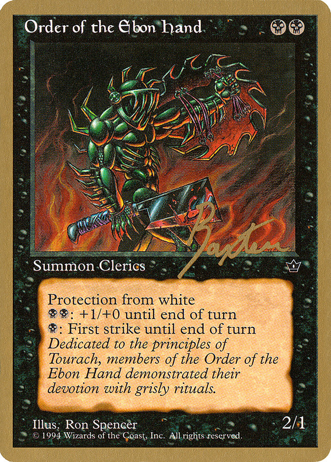 Order of the Ebon Hand (Spencer) (George Baxter) [Pro Tour Collector Set] | Pegasus Games WI