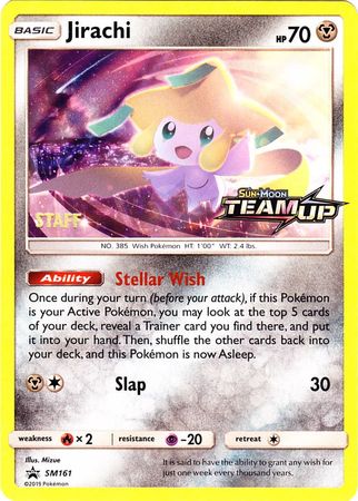 Jirachi (SM161) (Staff) [Sun & Moon: Black Star Promos] | Pegasus Games WI