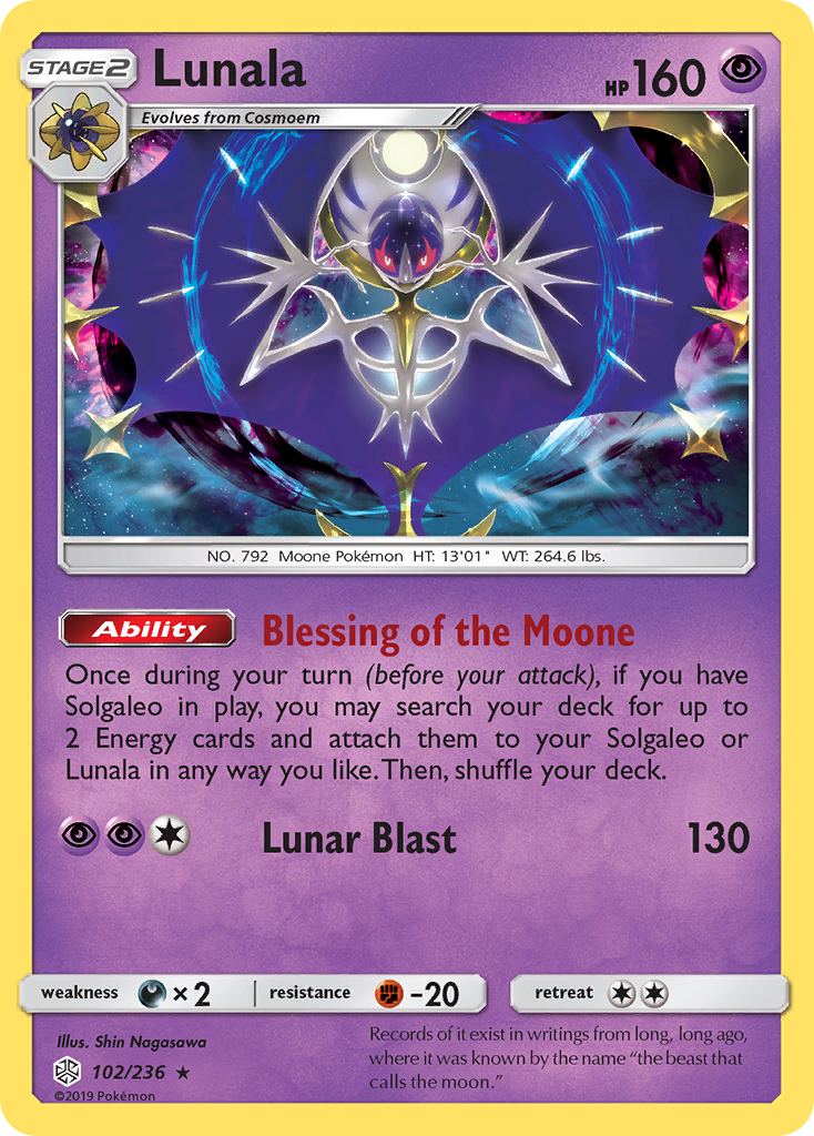 Lunala (102/236) [Sun & Moon: Cosmic Eclipse] | Pegasus Games WI