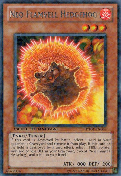 Neo Flamvell Hedgehog [DT04-EN062] Rare | Pegasus Games WI