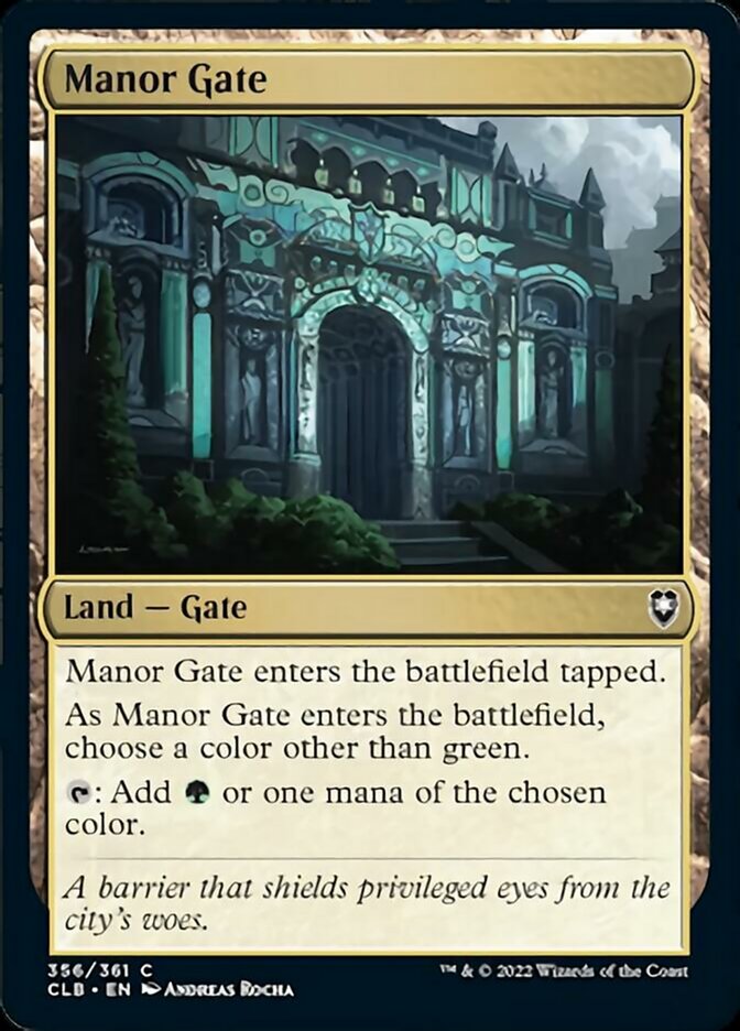 Manor Gate [Commander Legends: Battle for Baldur's Gate] | Pegasus Games WI