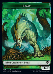 Beast (18) // Beast (19) Double-Sided Token [Commander Legends Tokens] | Pegasus Games WI