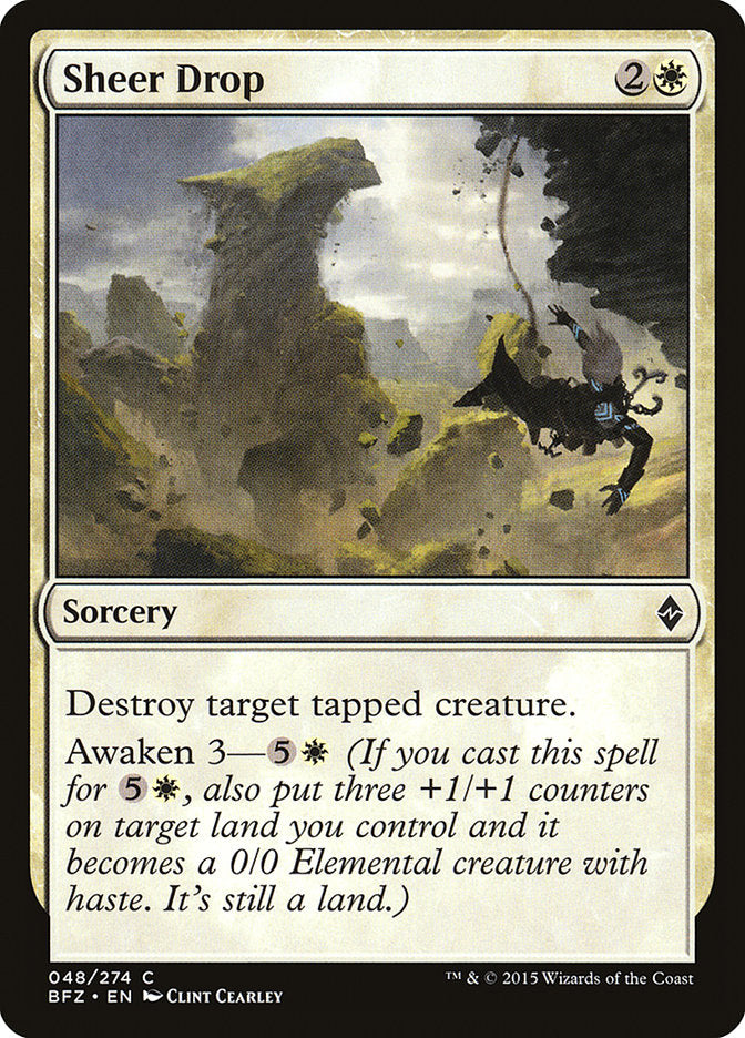 Sheer Drop [Battle for Zendikar] | Pegasus Games WI