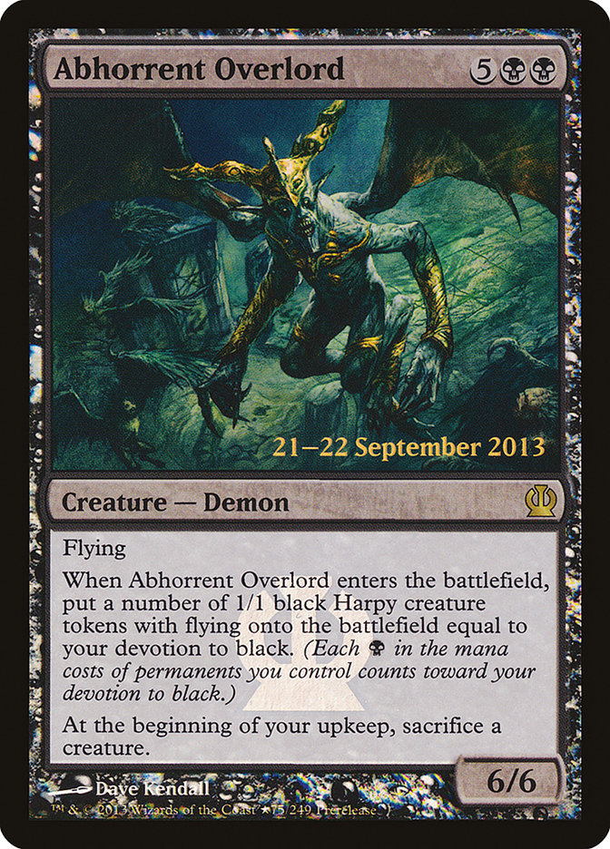 Abhorrent Overlord [Theros Prerelease Promos] | Pegasus Games WI