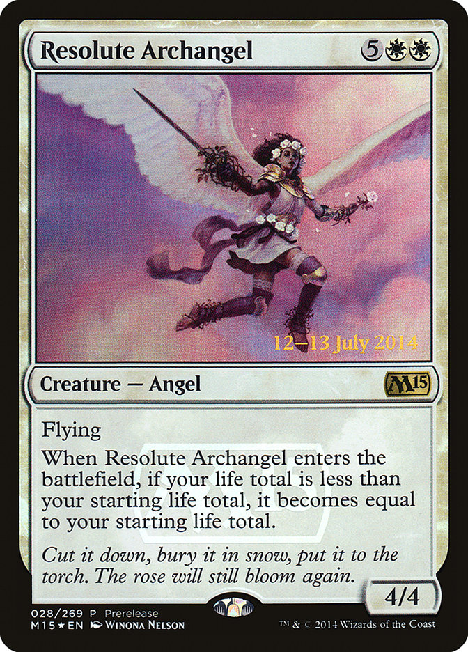 Resolute Archangel [Magic 2015 Prerelease Promos] | Pegasus Games WI