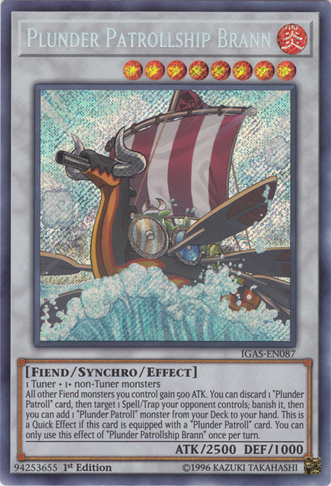 Plunder Patrollship Brann [IGAS-EN087] Secret Rare | Pegasus Games WI