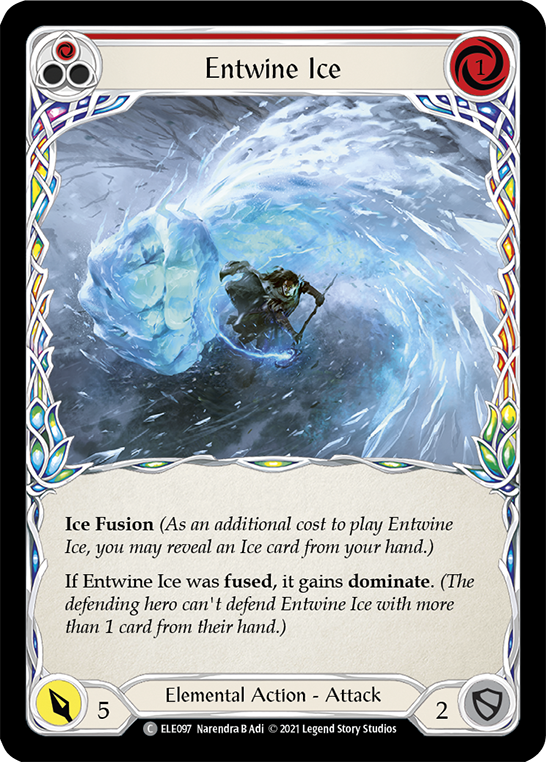 Entwine Ice (Red) [ELE097] (Tales of Aria)  1st Edition Normal | Pegasus Games WI