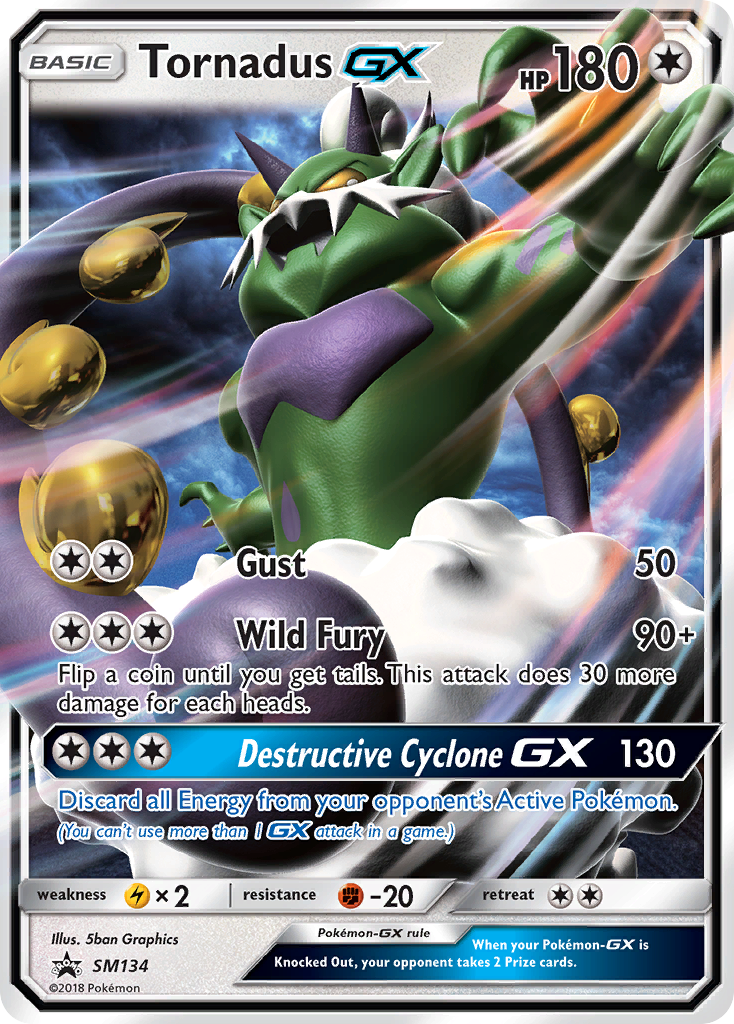 Tornadus GX (SM134) [Sun & Moon: Black Star Promos] | Pegasus Games WI