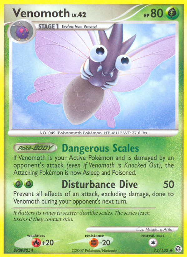 Venomoth (73/132) [Diamond & Pearl: Secret Wonders] | Pegasus Games WI