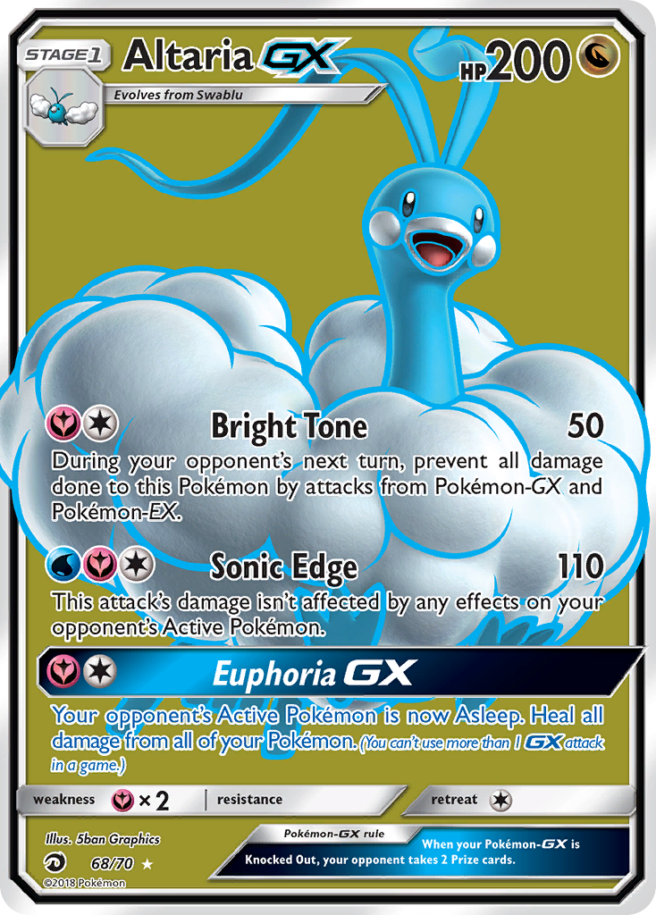 Altaria GX (68/70) [Sun & Moon: Dragon Majesty] | Pegasus Games WI