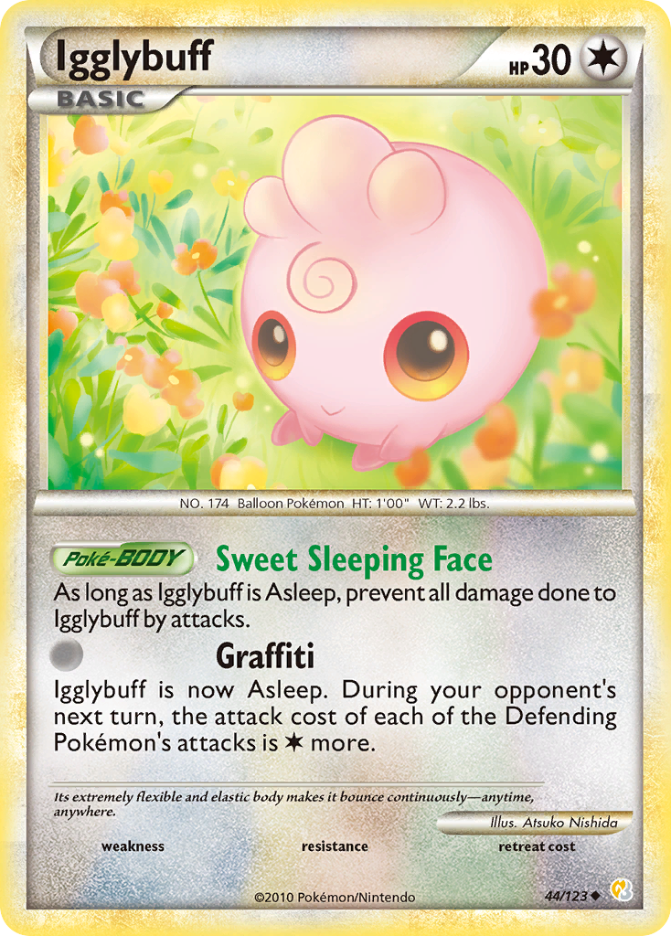 Igglybuff (44/123) [HeartGold & SoulSilver: Base Set] | Pegasus Games WI