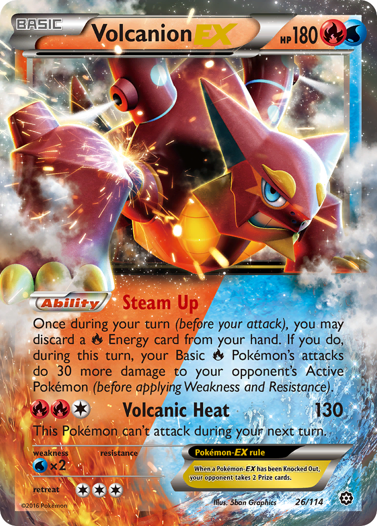 Volcanion EX (26/114) [XY: Steam Siege] | Pegasus Games WI