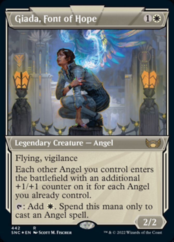 Giada, Font of Hope (Showcase Art Deco Foil Etched) [Streets of New Capenna] | Pegasus Games WI