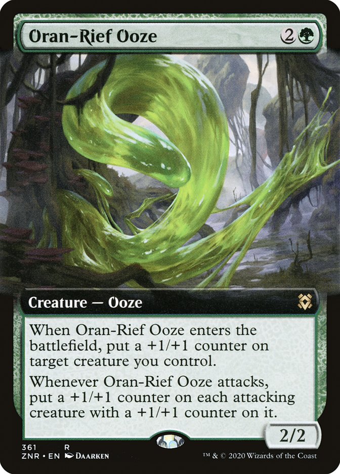 Oran-Rief Ooze (Extended Art) [Zendikar Rising] | Pegasus Games WI