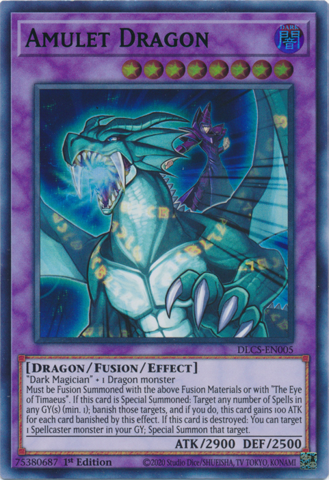 Amulet Dragon (Green) [DLCS-EN005] Ultra Rare | Pegasus Games WI