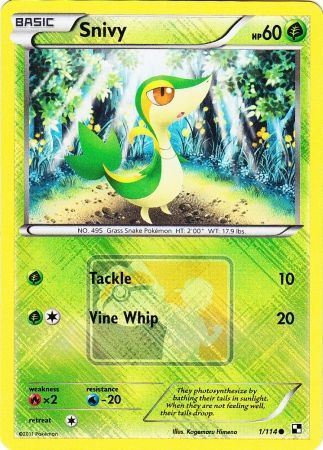 Snivy (1/114) (League Promo) [Black & White: Base Set] | Pegasus Games WI