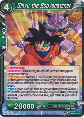 Ginyu the Bodysnatcher (BT10-077) [Rise of the Unison Warrior 2nd Edition] | Pegasus Games WI