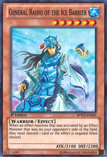 General Raiho of the Ice Barrier [BPW2-EN039] Super Rare | Pegasus Games WI