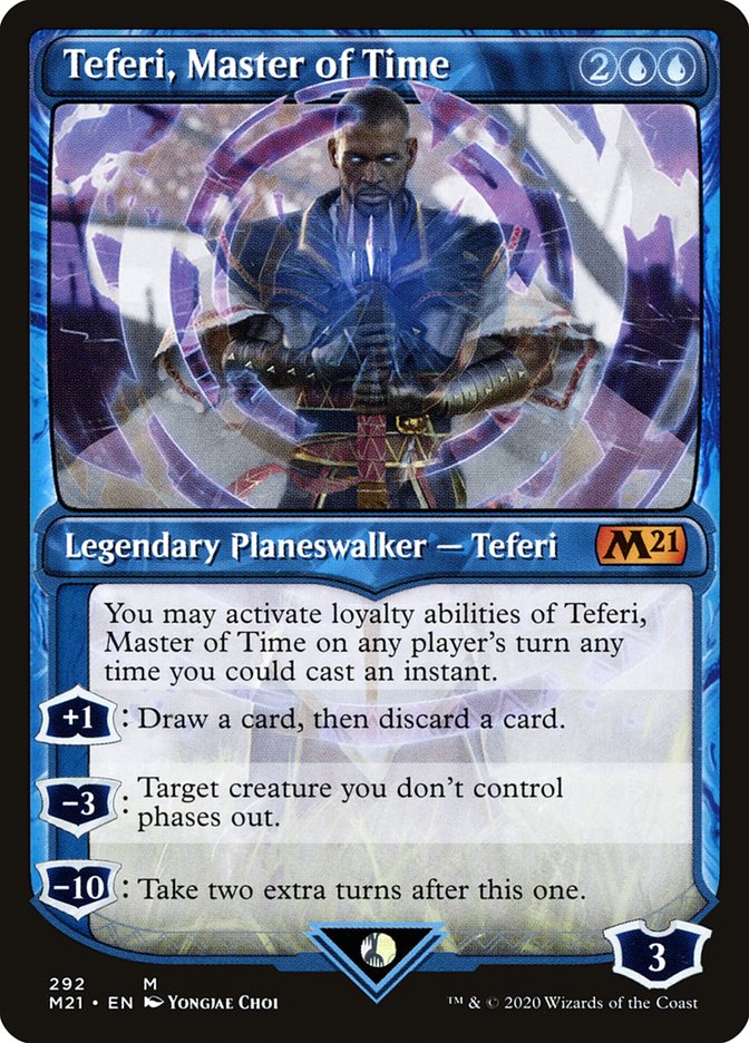 Teferi, Master of Time (Showcase) (292) [Core Set 2021] | Pegasus Games WI