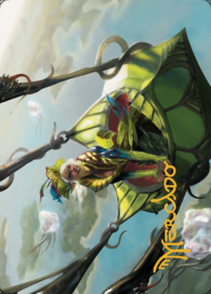 Nael, Avizoa Aeronaut Art Card (Gold-Stamped Signature) [Dominaria United Art Series] | Pegasus Games WI