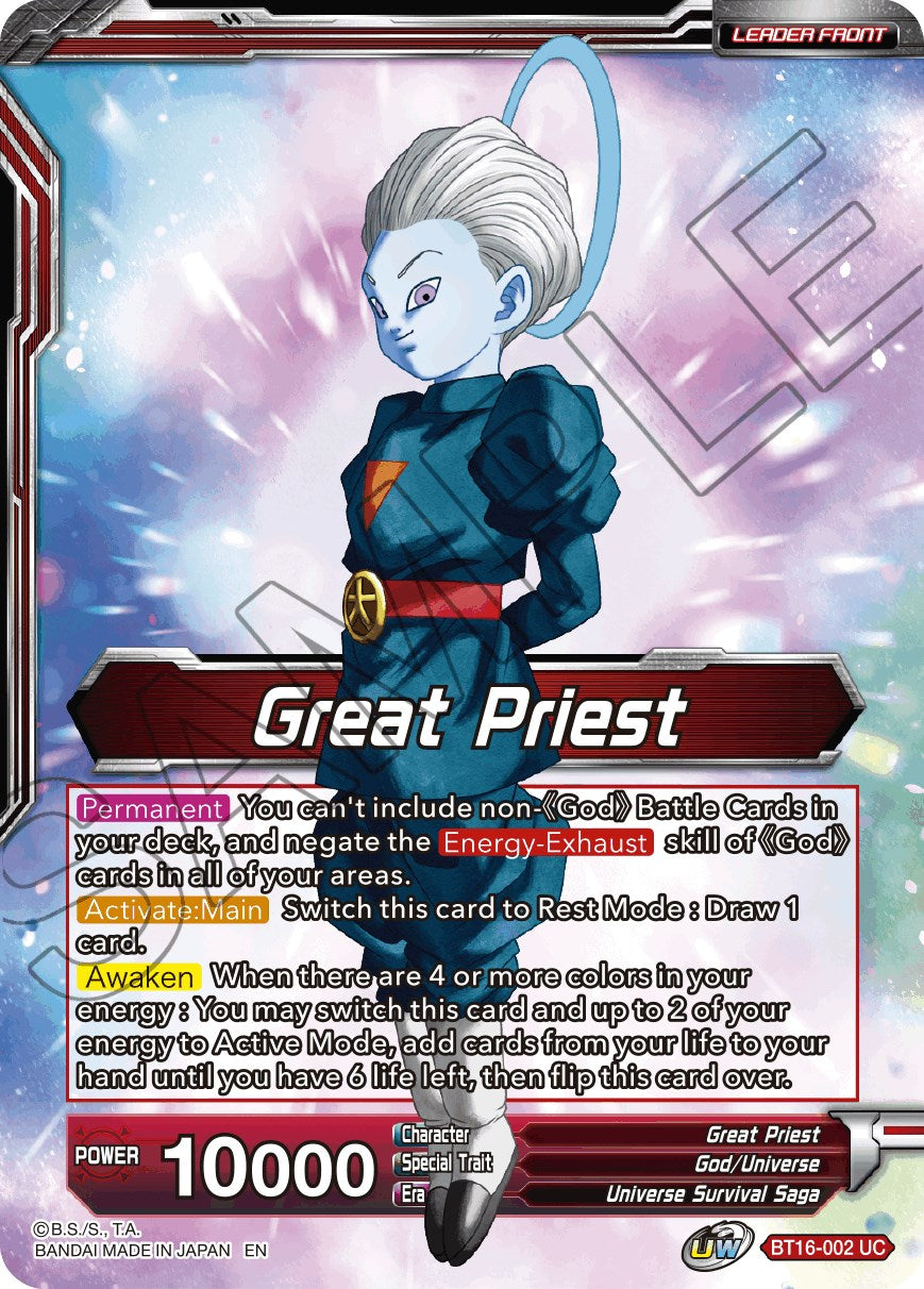 Great Priest // Great Priest, Commander of Angels (BT16-002) [Realm of the Gods Prerelease Promos] | Pegasus Games WI