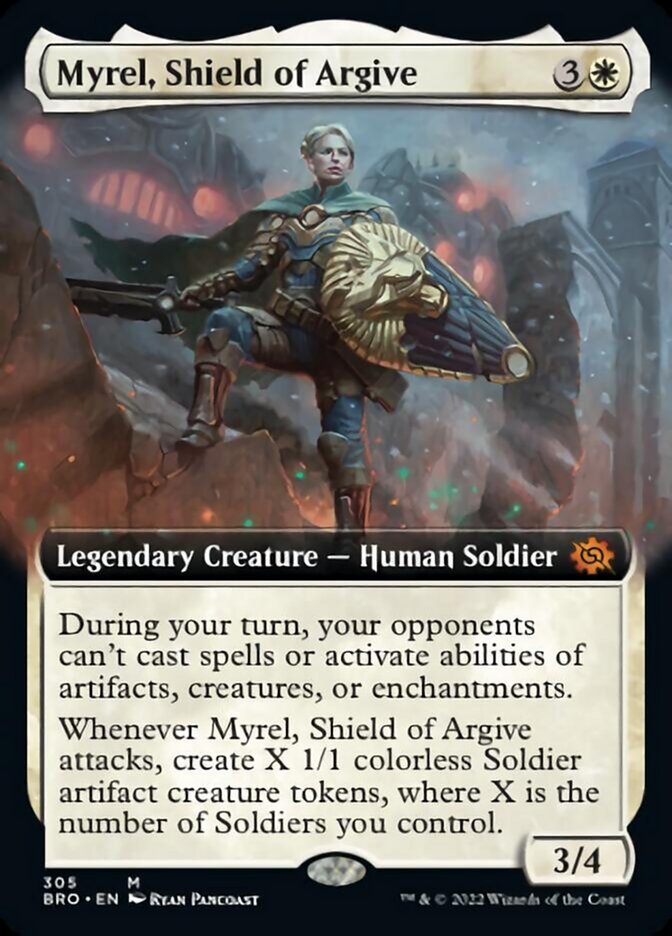 Myrel, Shield of Argive (Extended Art) [The Brothers' War] | Pegasus Games WI