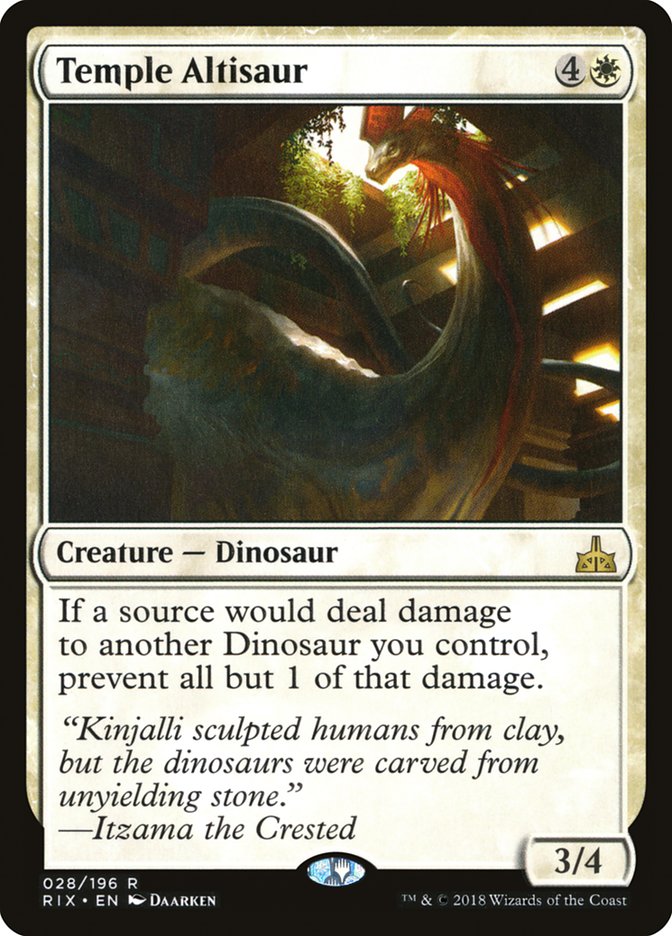 Temple Altisaur [Rivals of Ixalan] | Pegasus Games WI
