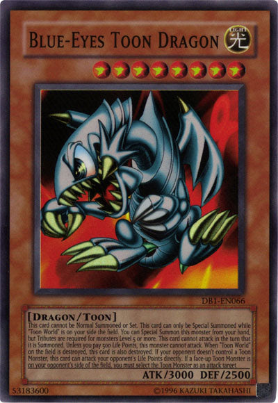 Blue-Eyes Toon Dragon [DB1-EN066] Super Rare | Pegasus Games WI