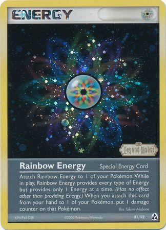 Rainbow Energy (81/92) (Stamped) [EX: Legend Maker] | Pegasus Games WI