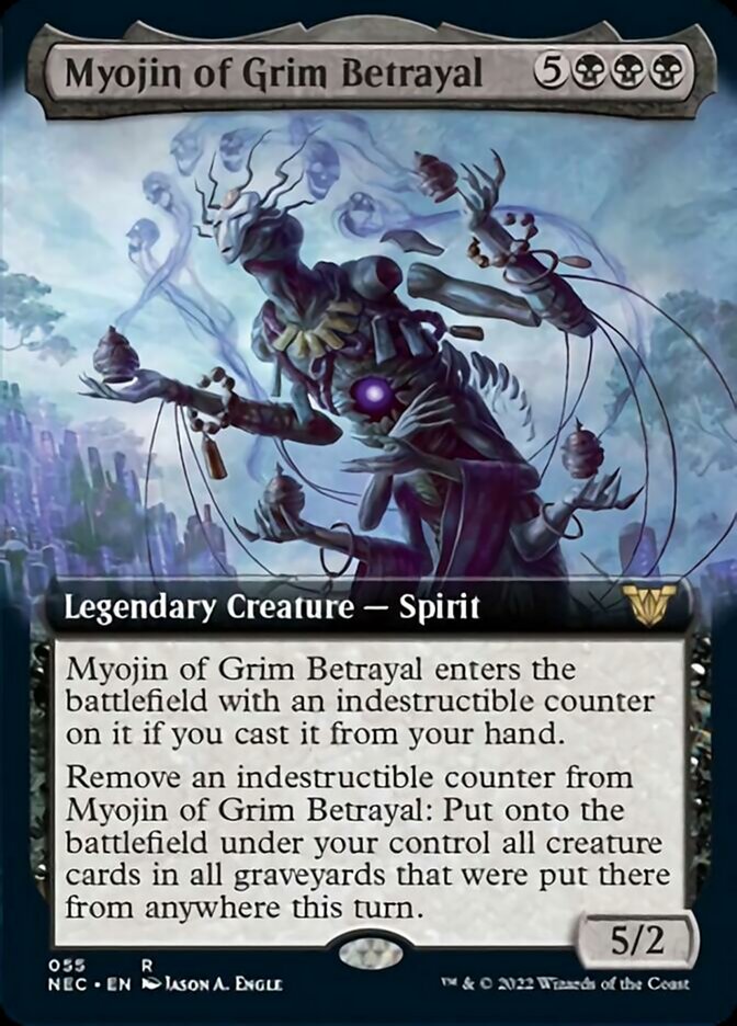 Myojin of Grim Betrayal (Extended Art) [Kamigawa: Neon Dynasty Commander] | Pegasus Games WI