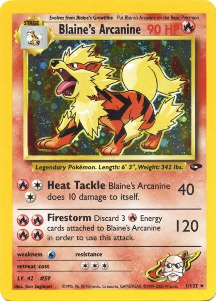 Blaine's Arcanine (1/132) [Gym Challenge Unlimited] | Pegasus Games WI