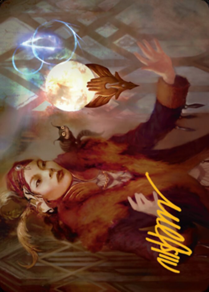 Misfortune Teller Art Card (Gold-Stamped Signature) [Streets of New Capenna Art Series] | Pegasus Games WI