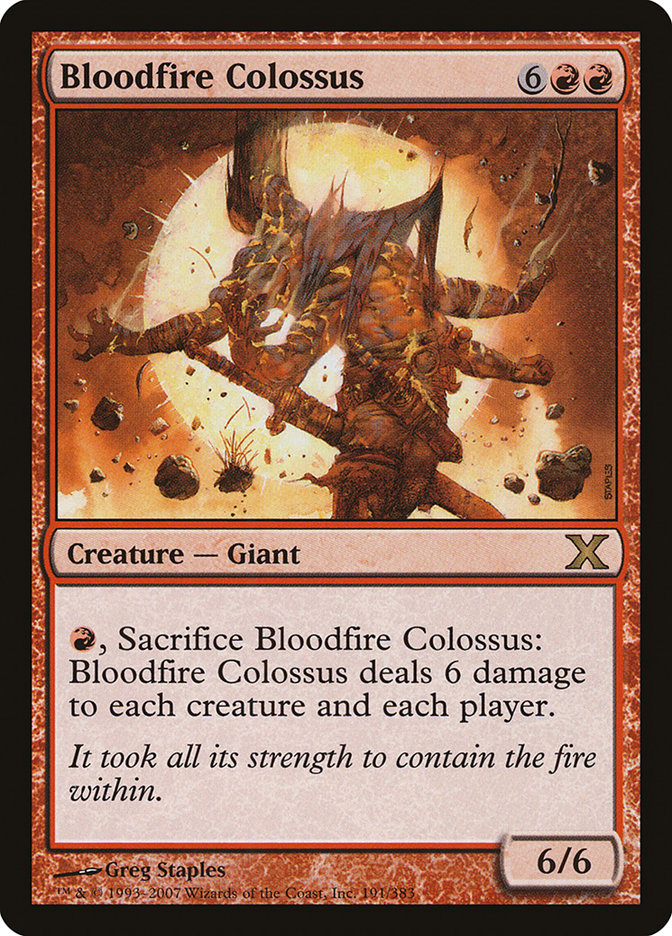 Bloodfire Colossus [Tenth Edition] | Pegasus Games WI