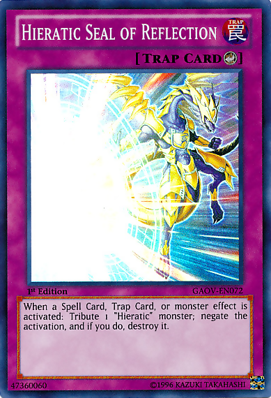 Hieratic Seal of Reflection [GAOV-EN072] Super Rare | Pegasus Games WI