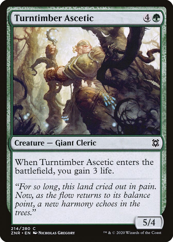 Turntimber Ascetic [Zendikar Rising] | Pegasus Games WI