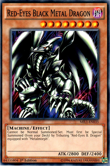 Red-Eyes Black Metal Dragon [MIL1-EN035] Common | Pegasus Games WI