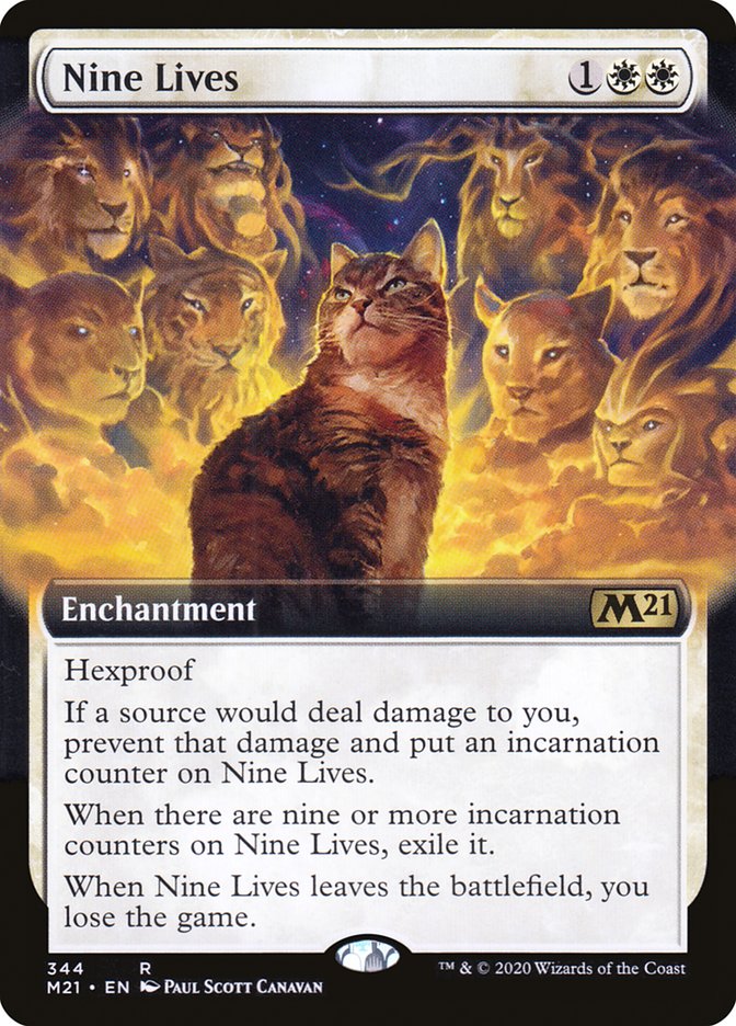 Nine Lives (Extended Art) [Core Set 2021] | Pegasus Games WI