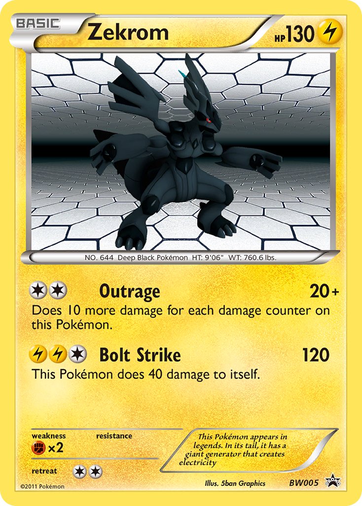 Zekrom (BW005) [Black & White: Black Star Promos] | Pegasus Games WI