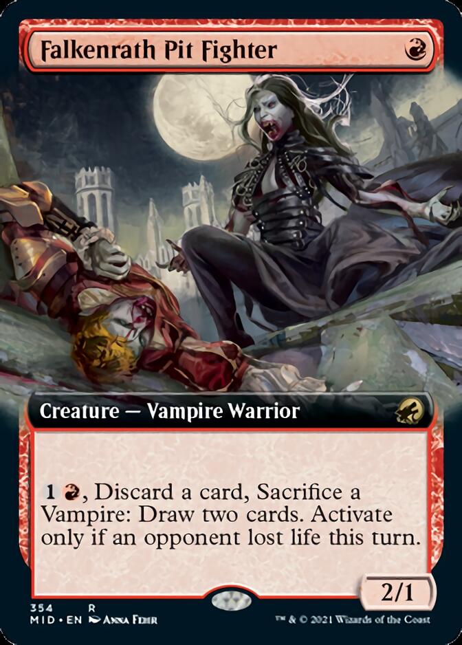 Falkenrath Pit Fighter (Extended Art) [Innistrad: Midnight Hunt] | Pegasus Games WI