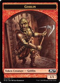 Goblin // Thopter Double-Sided Token (Game Night) [Core Set 2019 Tokens] | Pegasus Games WI