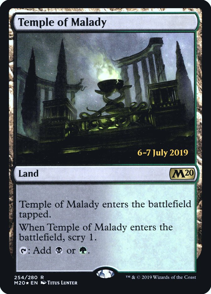 Temple of Malady [Core Set 2020 Prerelease Promos] | Pegasus Games WI