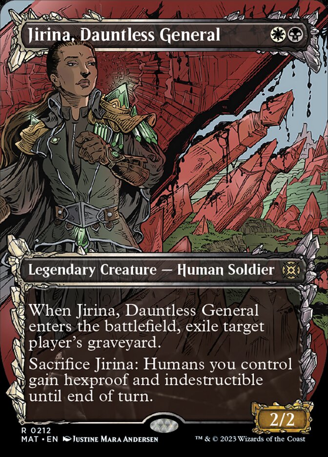 Jirina, Dauntless General (Showcase Halo Foil) [March of the Machine: The Aftermath] | Pegasus Games WI