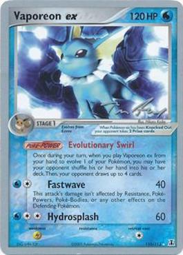 Vaporeon ex (110/113) (Legendary Ascent - Tom Roos) [World Championships 2007] | Pegasus Games WI