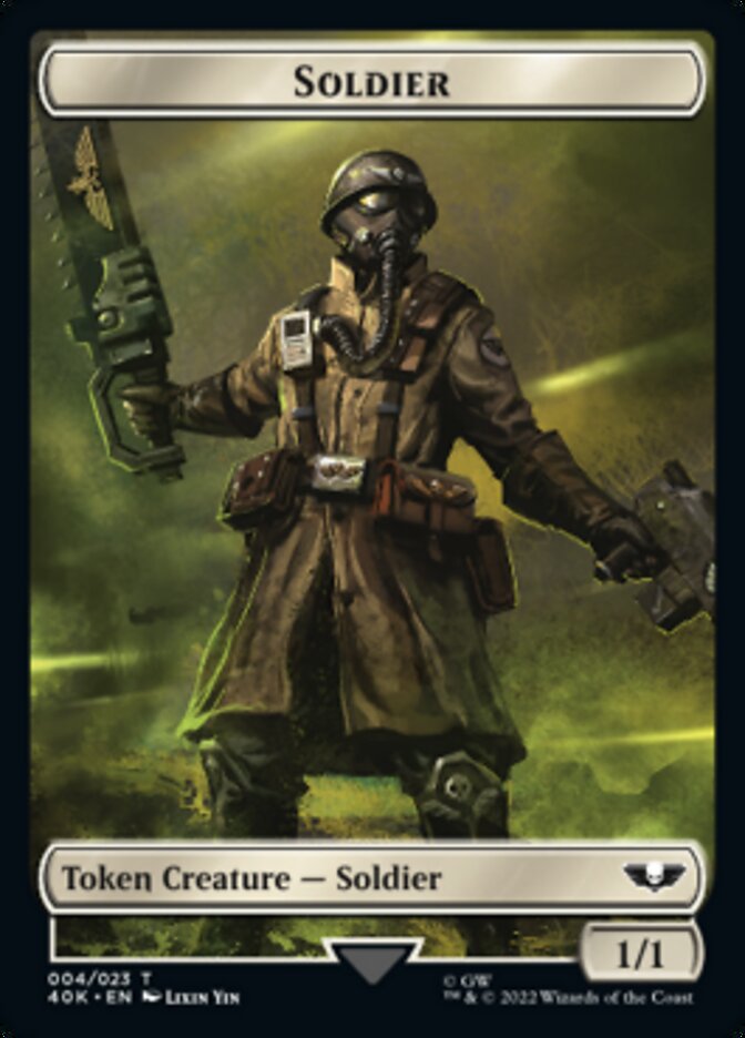 Soldier (004) // Vanguard Suppressor Double-Sided Token [Warhammer 40,000 Tokens] | Pegasus Games WI