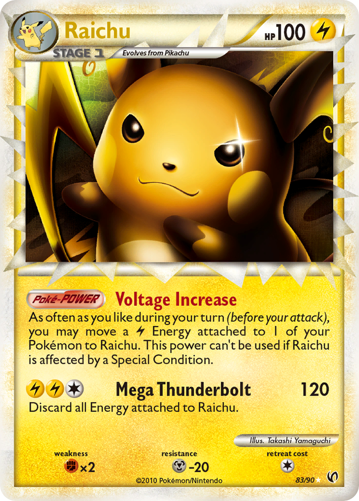 Raichu (83/90) [HeartGold & SoulSilver: Undaunted] | Pegasus Games WI