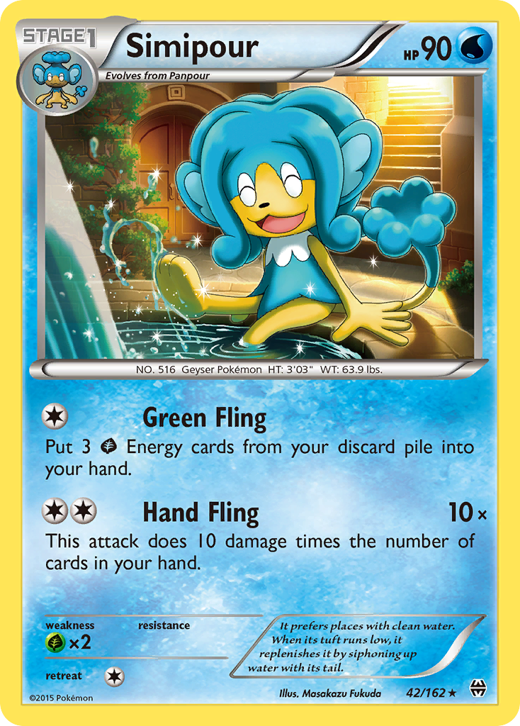 Simipour (42/162) [XY: BREAKthrough] | Pegasus Games WI