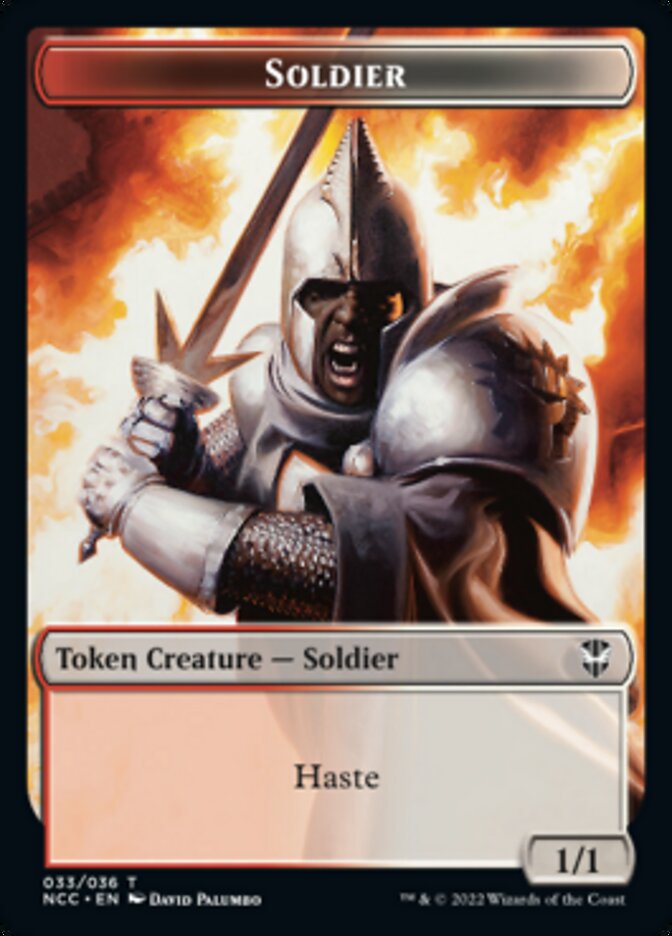 Soldier (33) // Devil Double-Sided Token [Streets of New Capenna Commander Tokens] | Pegasus Games WI