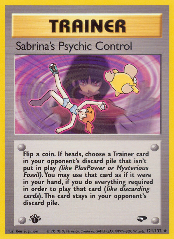 Sabrina's Psychic Control (121/132) [Gym Challenge 1st Edition] | Pegasus Games WI