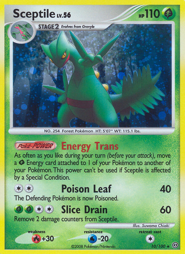 Sceptile (10/100) (Theme Deck Exclusive) [Diamond & Pearl: Stormfront] | Pegasus Games WI