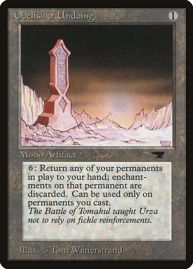 Obelisk of Undoing [Antiquities] | Pegasus Games WI